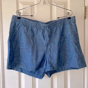 J Crew Chambray Denim Shorts